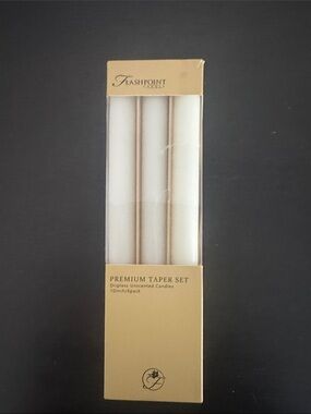 Premium White Taper Candle Set